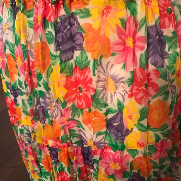 Dion of Texas Mini Skirt. Boho Floral Print. - Picture 3 of 4